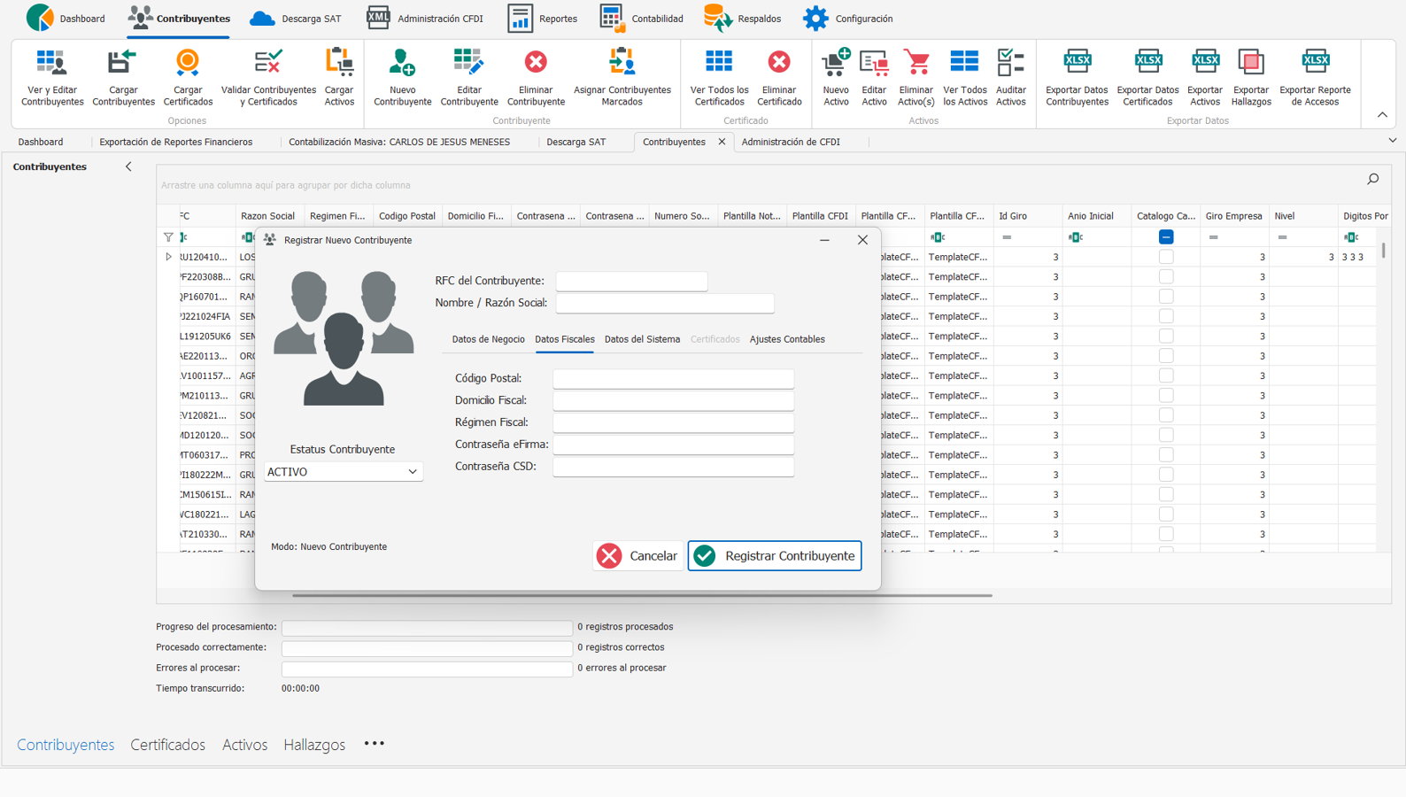 Gestión de Contribuyentes